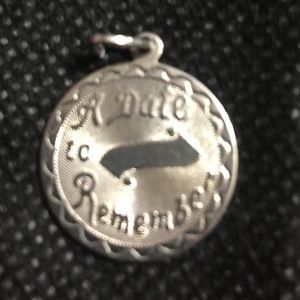 Sterling Silver Charm....A Date To Remember.Marked